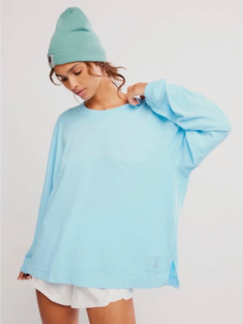 FP MOVEMENT | Hustle Layer LS Tee in Bright Blue | S